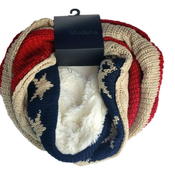 Modena Accessories - Modena Patriotic Wrap Scarf